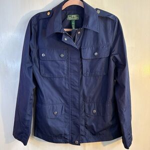 L-RL Navy Jacket with Button Details